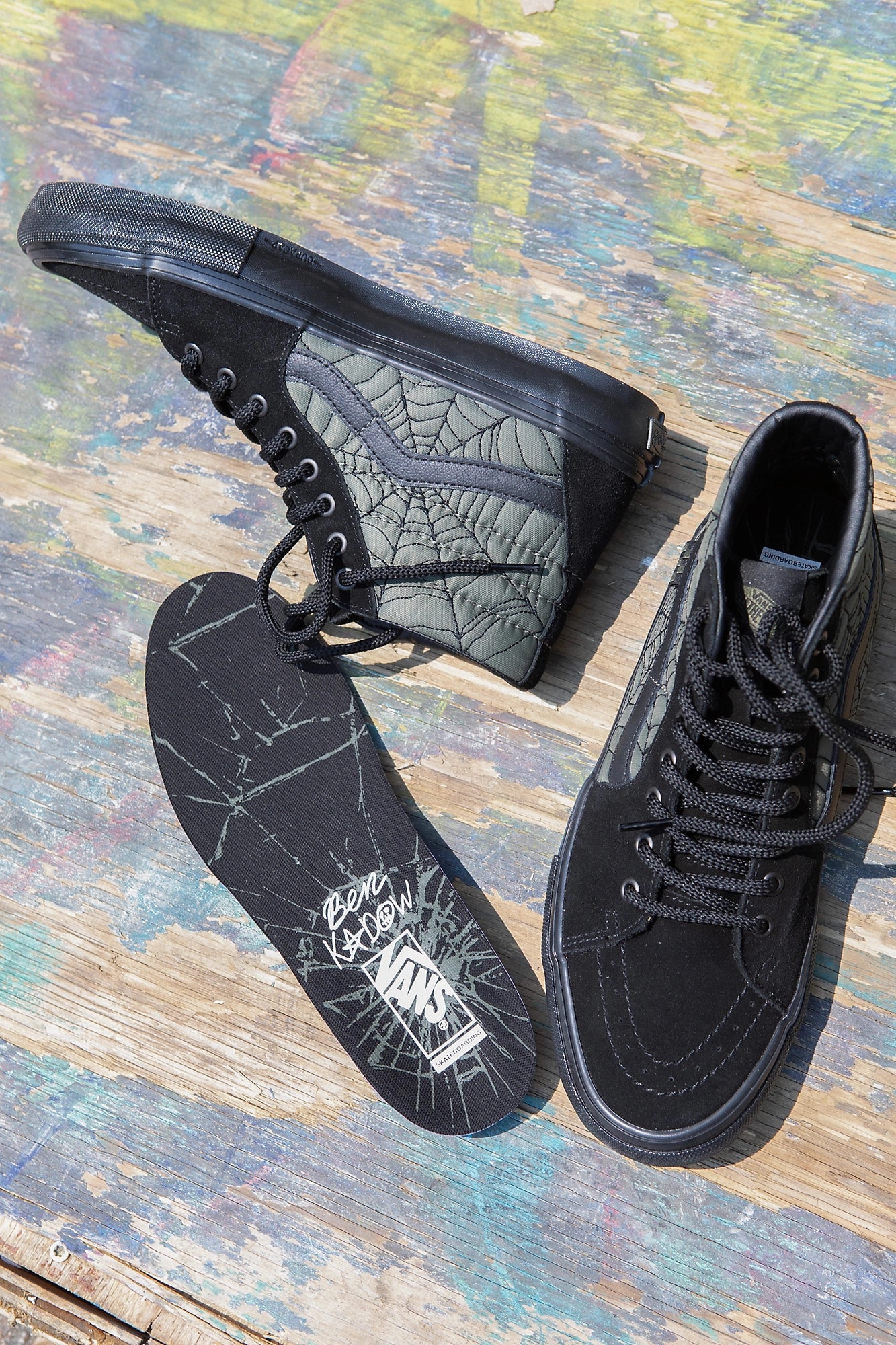 New Vans Skate SK8-Hi Kadow Spider Web Black Sneaker cheapest Shoes